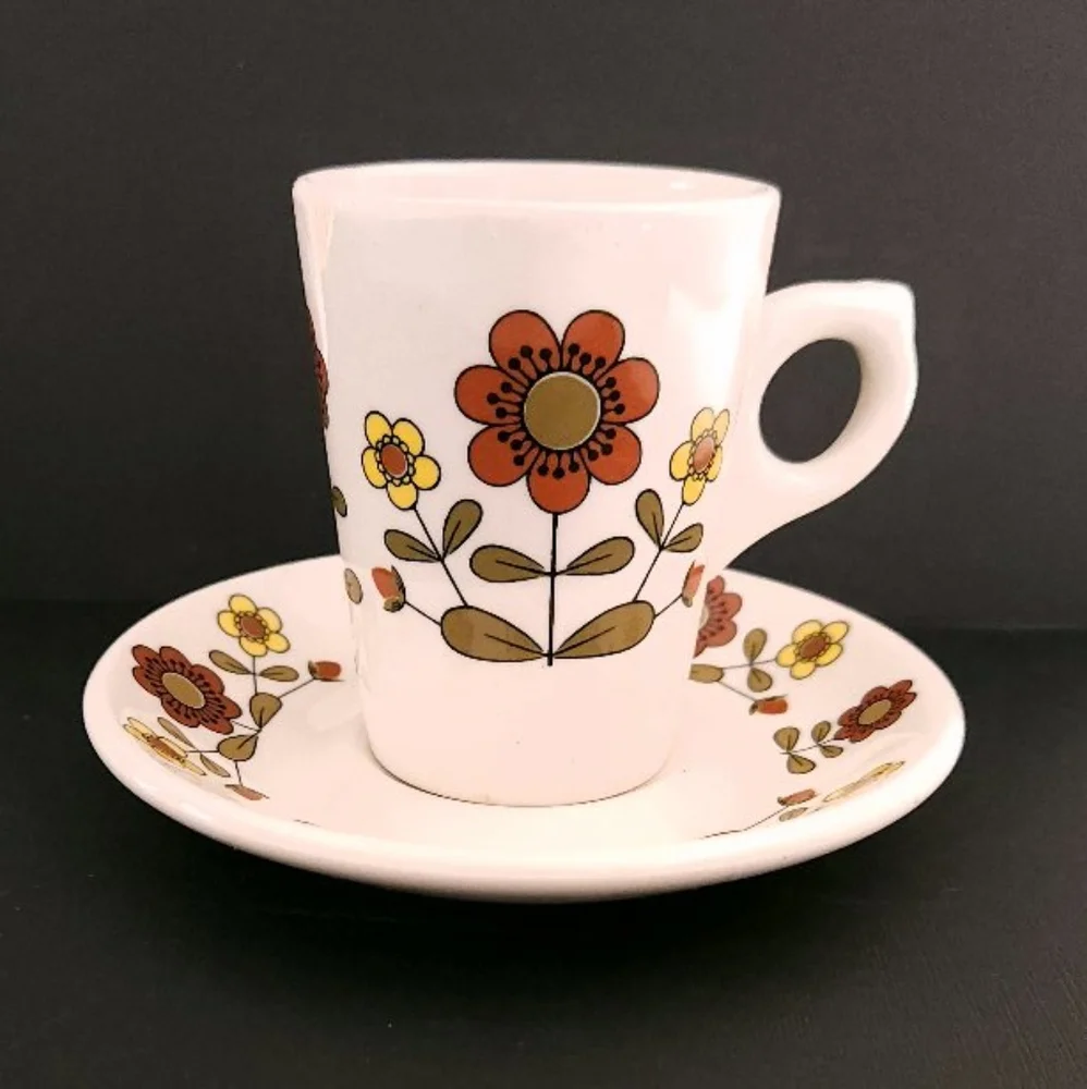 Vintage Grindley Duraline Hotelware Cup & Saucer